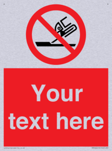 Custom prohibition Do not use for face grinding